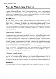 Alice-im-Wunderland-Syndrom - Diskussionszentrum