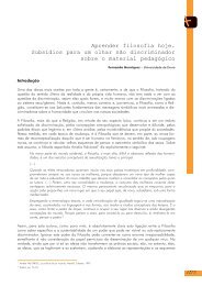 Aprender filosofia hoje. SubsÃ­dios para um olhar nÃ£o discriminador ...