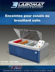 Brouillard salin LCS - Labomat