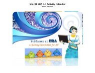 MS-CIT ERA 6.0 Activity Calendar - MKCL