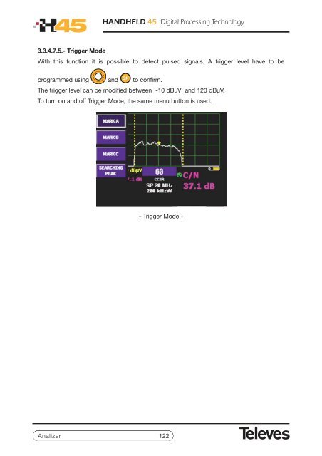 User manual - Televes -> H45 : Advanced HDTV System Analyzers