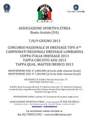 ASSOCIAZIONE SPORTIVA ETREA Busto Arsizio ... - FISE Lombardia