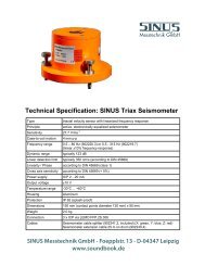 SINUS Triax Seismometer - Sinus Messtechnik GmbH