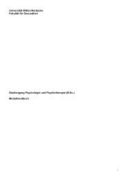 Modulhandbuch Bachelor Psychologie (Stand Juli 2012)