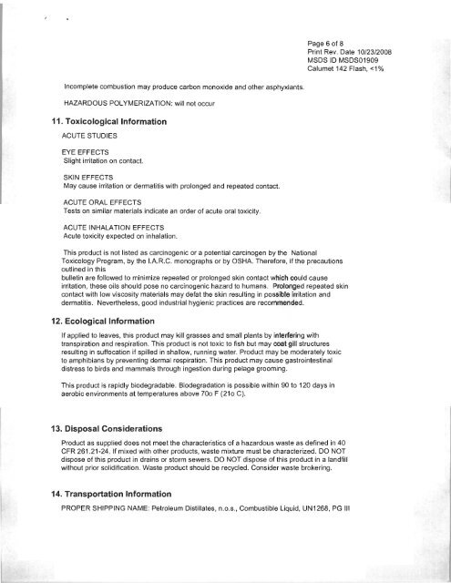 MSDS Document