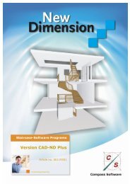 Software for staircase manufacturing Version CAD-ND Plus
