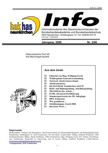 952 KB - HAK-HAS Neunkirchen - Schule.at