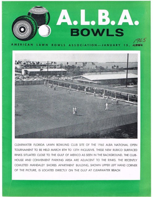 clearwater florida lawn bowling club site -  United States Lawn Bowls ...