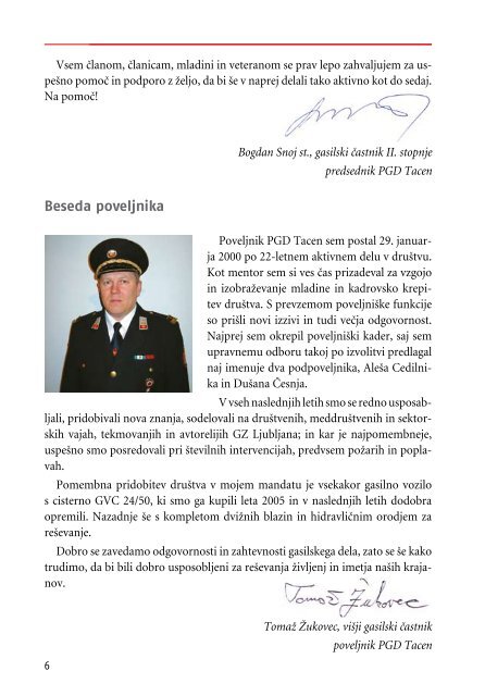 Prostovoljno gasilstvo v Tacnu 1898-2008 - Www-csd.ijs.si