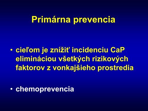 VÃ½znam vÄasnÃ©ho zÃ¡chytu a diagnostiky karcinÃ³mu prostaty