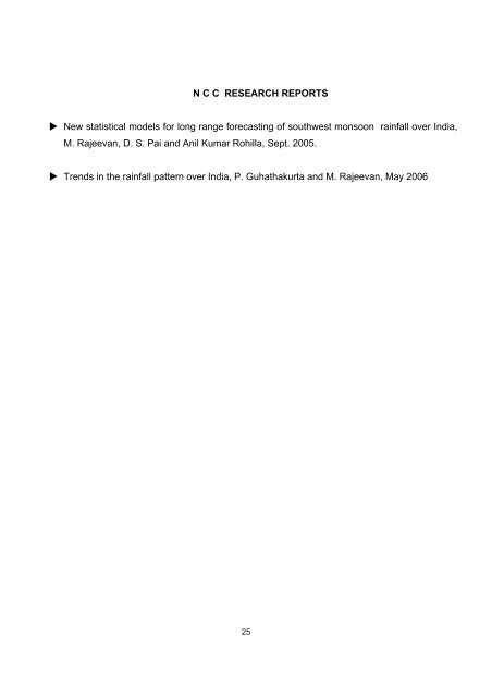 Trends in Precipitation Extremes over India - (IMD), Pune