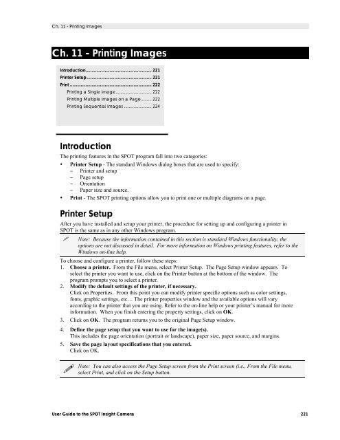 SPOT 4.1 Basic and Advanced Software Manual for SPOT Insight ...