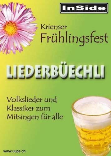 Liederbüechli als PDF - UUPS.ch