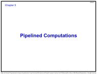 Pipelined Computations