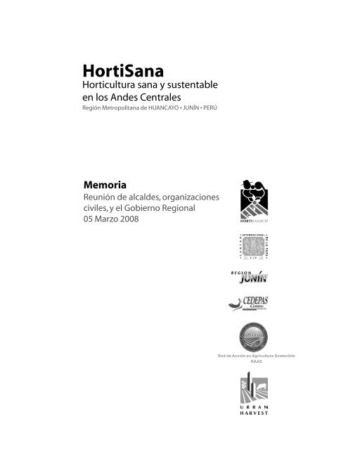 HortiSana Horticultura sana y sustentable en los ... - Biblioteca Verde