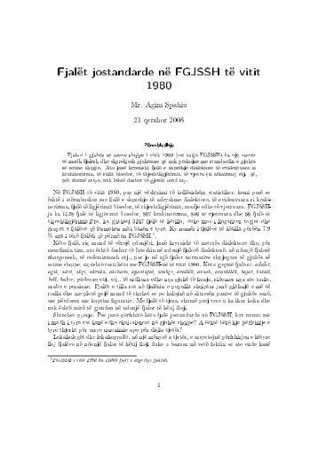 FjalÃ«t jostandarde nÃ« FGJSSH tÃ« vitit 1980 - Shkenca.org