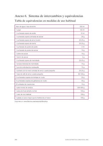 Sistema de intercambio y equivalencias