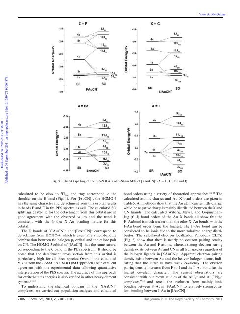 Chemical Science EDGE ARTICLE - Chemistry Department at ...