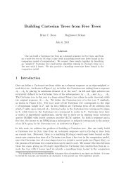 Building Cartesian Trees from Free Trees
