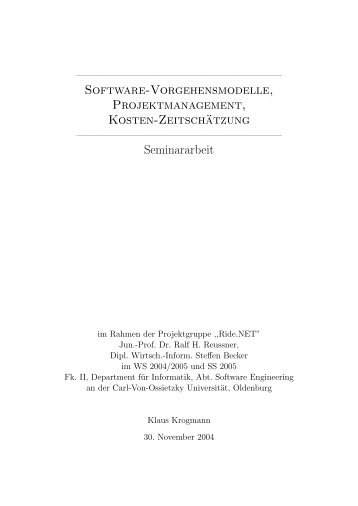 Software-Vorgehensmodelle, Projektmanagement ... - kelsaka.de