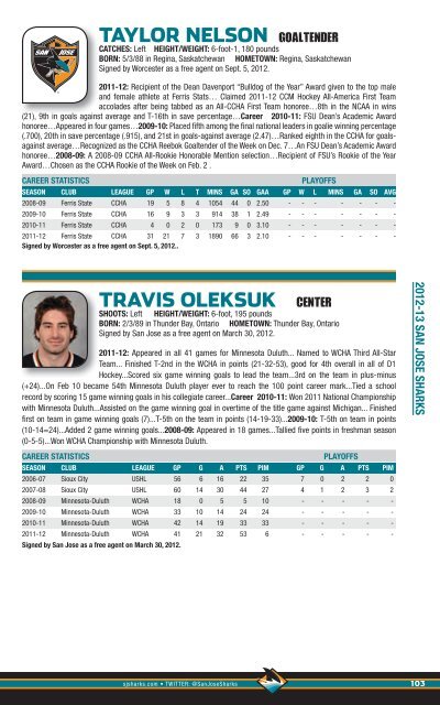 2012-13 Media Guide - NHL.com