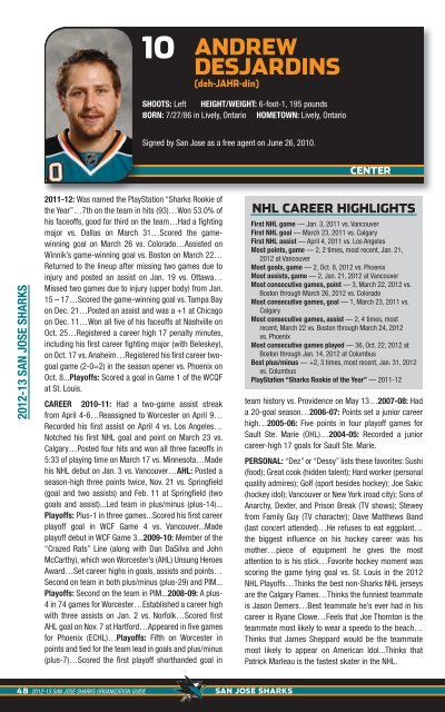 2012-13 Media Guide - NHL.com