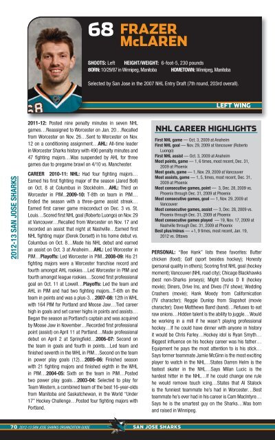 2012-13 Media Guide - NHL.com