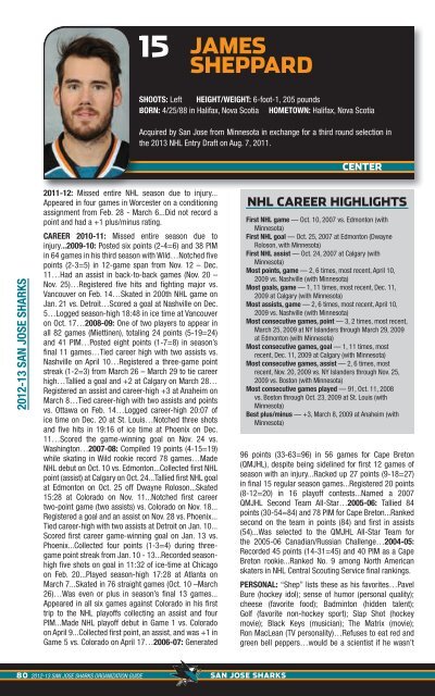 2012-13 Media Guide - NHL.com