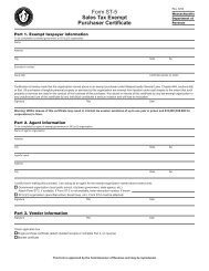 Form St 105 General Sales Thx Exemption Certificate