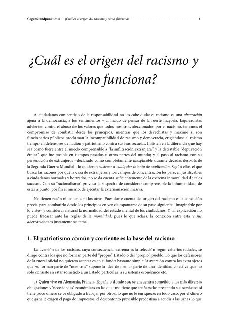 ¿cuál es el origen del racismo y cómo funciona?