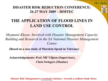 The Application of Flood Lines in Land Use Control: A ... - Conferences