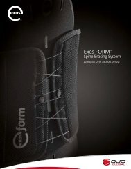 Exos FORMâ¢ Family Brochure (Recovery Sciences) - DJO Global