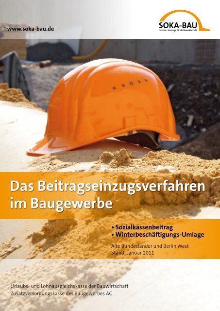 Das Beitragseinzugsverfahren im Baugewerbe - Gemeinnützige ...