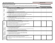 Self-Assessment Summary Tool