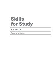 Skills for Study Level 2 Teacher's Book - Cambridge University Press