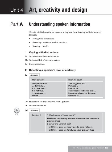 Skills for Study Level 2 Teacher's Book - Cambridge University Press