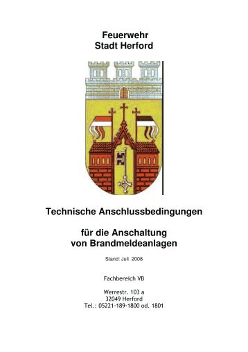 Feuerwehr Stadt Herford Technische ... - UDS, Uwe Ungeheuer