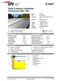 C1437 Solar Collector Factsheet Tehnomont SKT 100 - Institut fÃƒÂ¼r ...