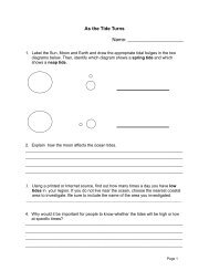 Science Minutes Activity: 6 Tides Worksheet( 82K PDF)