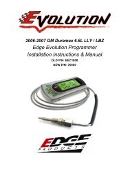 Edge Evolution Programmer Installation Instructions ... - Edge Products