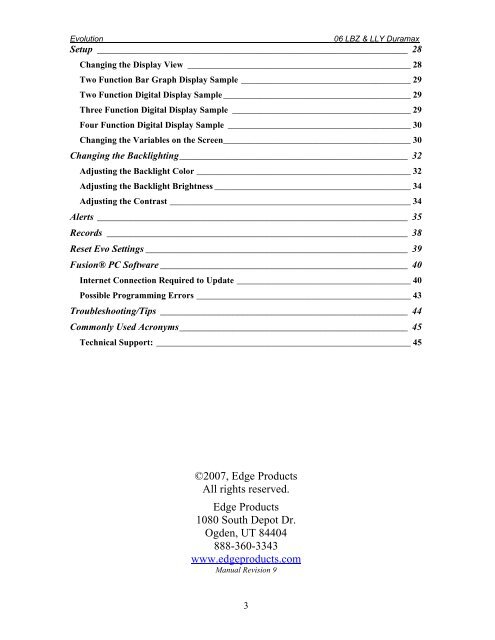 Edge Evolution Programmer Installation Instructions ... - Edge Products