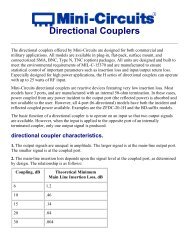 Application Note: Directional Couplers - Mini-Circuits