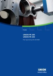 union pr 200 union pr 250 - UNION Werkzeugmaschinen GmbH ...