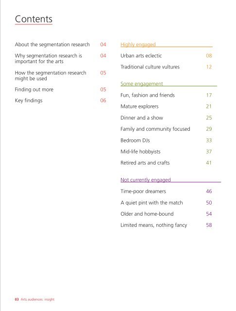 Arts audiences: insight [PDF 6.5 MB] - Arts Council England