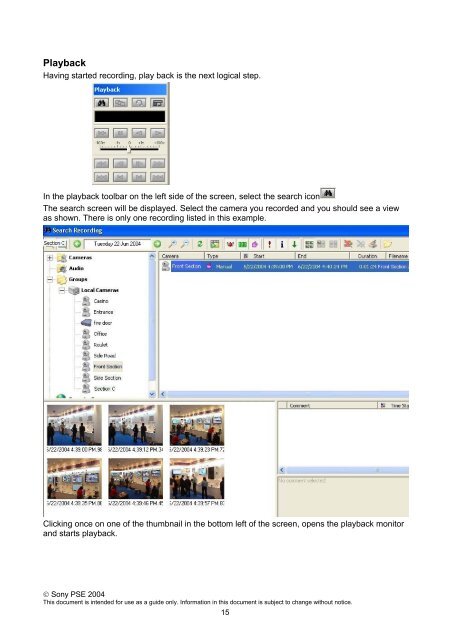 Sony RealShot Manager Quick Set Up Guide