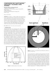 A microstrip-fed cavity-backed circularly polarized horn antenna