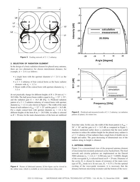 A microstrip-fed cavity-backed circularly polarized horn antenna