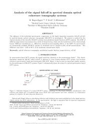 Analysis of the signal fall-off in spectral domain optical coherence ...