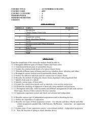 COURSE TITLE : AUTOMOBILE CHASSIS COURSE CODE : 4032 ...