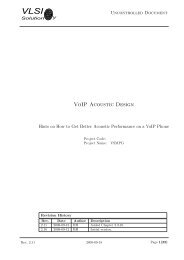 VoIP Acoustic Design - VLSI Solution